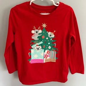 Girls Christmas Koala Shirt